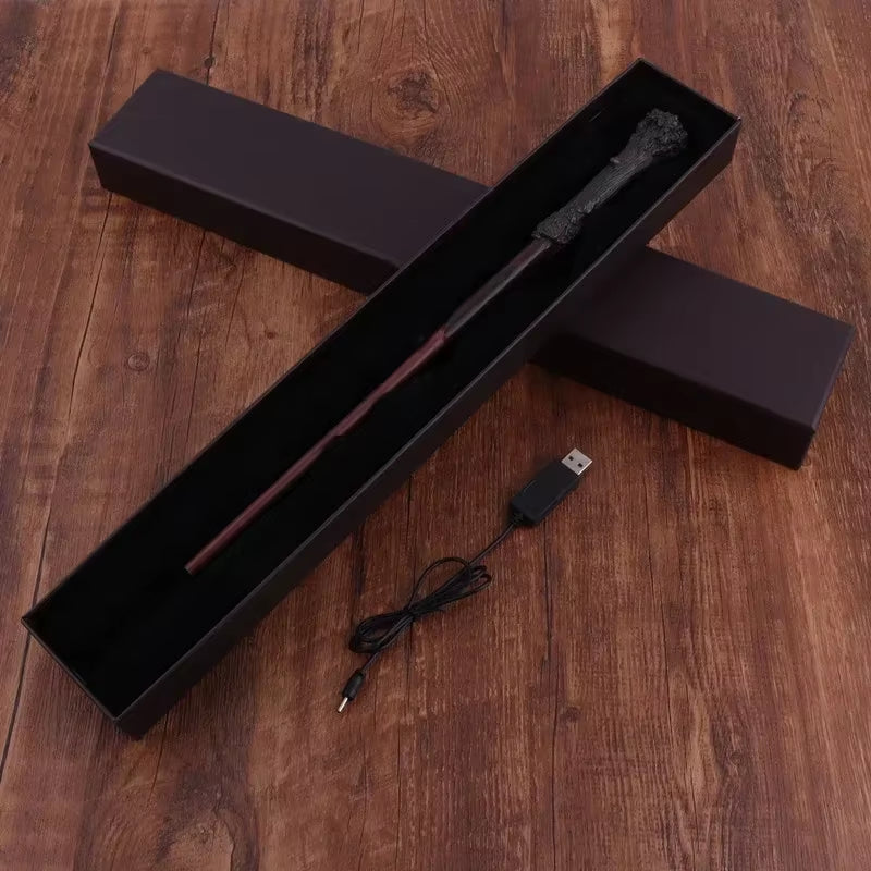 Professional Cosplay Electronic Fire Flasher Magic Wands Magic Trick Flame Lighter Device Props Magicians Accessories Magia Game